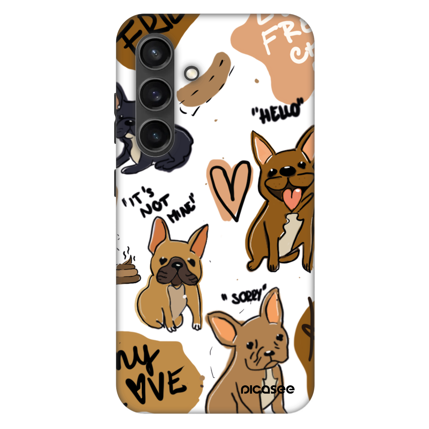 Picasee Fashion Case PowerShare pro Samsung Galaxy S24 S921B 5G - Frenchies