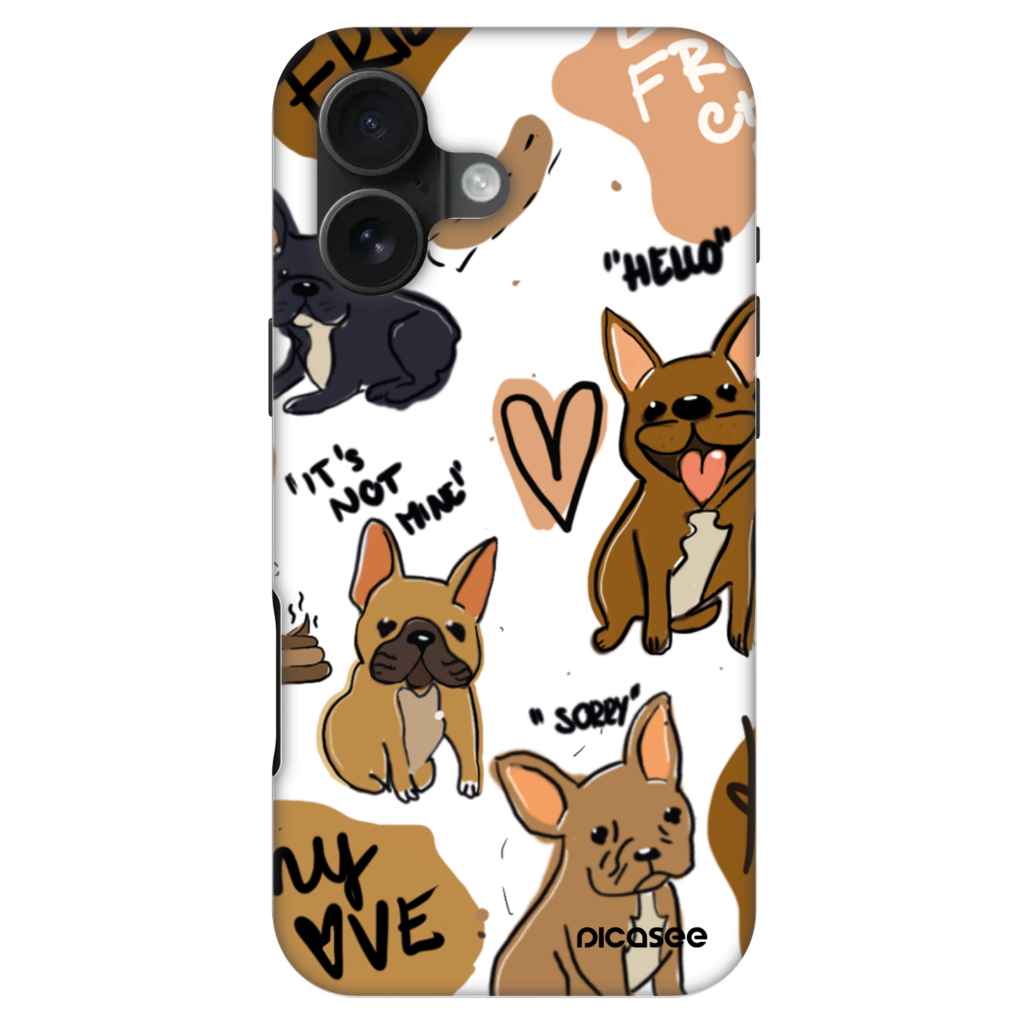 Picasee Fashion Case MagSafe na Apple iPhone 16 - Frenchies