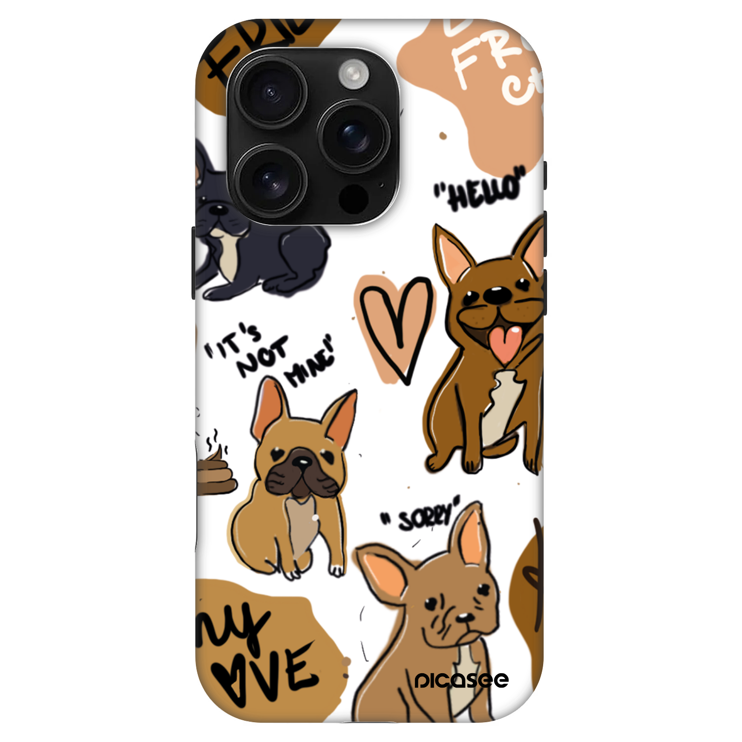 Picasee Fashion Case MagSafe na Apple iPhone 16 Pro - Frenchies