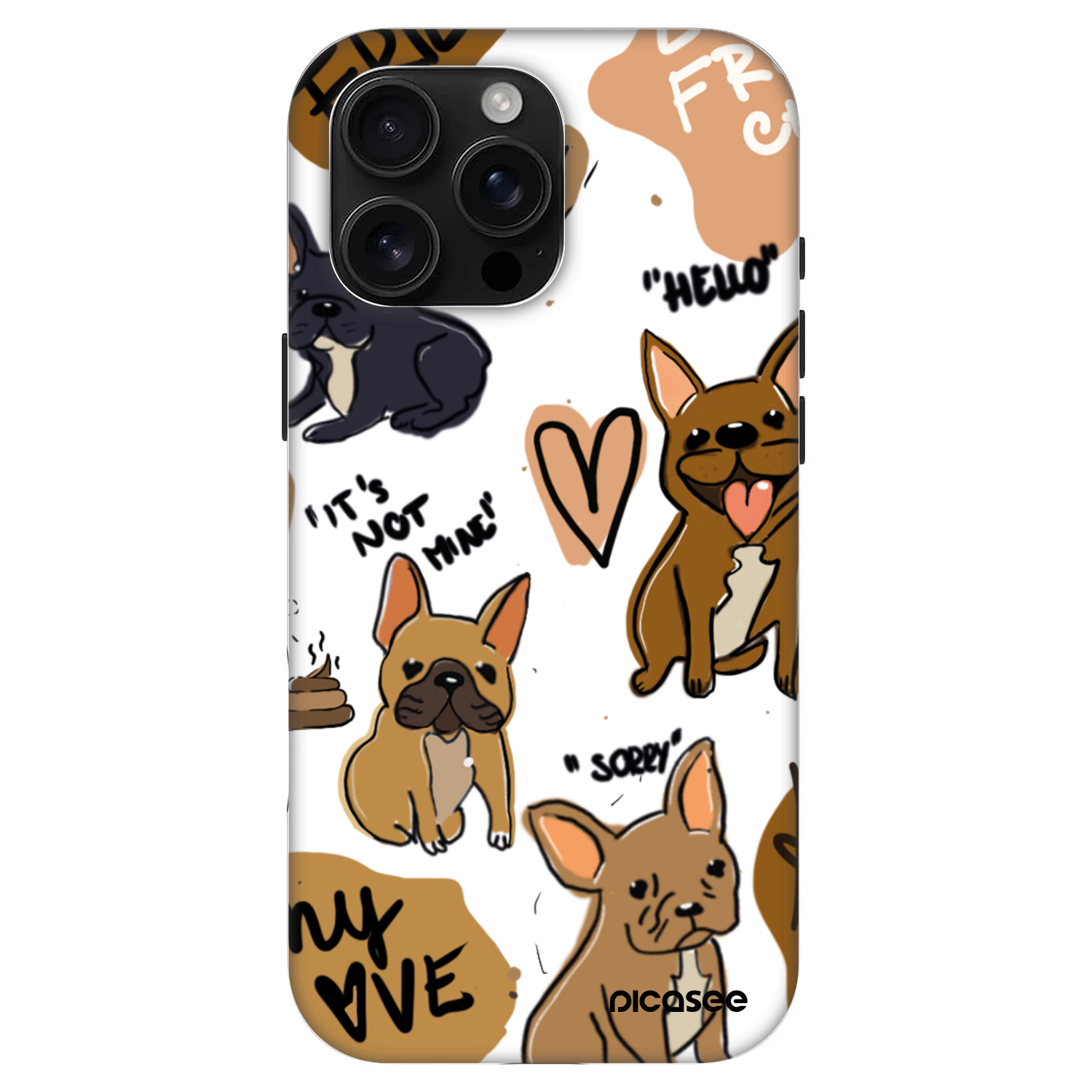Picasee Fashion Case MagSafe na Apple iPhone 16 Pro Max - Frenchies