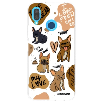 Picasee silikonowe przeźroczyste etui na Huawei P20 Lite - Frenchies