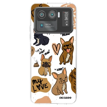 Picasee silikonowe przeźroczyste etui na Xiaomi Mi 11 Ultra - Frenchies