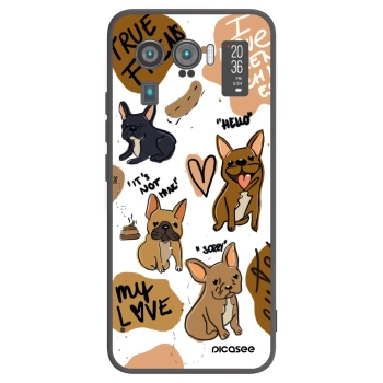 Picasee silikonowe czarne etui na Xiaomi Mi 11 Ultra - Frenchies