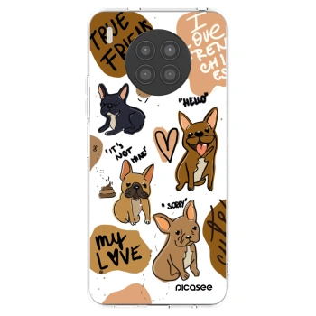 Picasee silikonowe przeźroczyste etui na Huawei Nova 8i - Frenchies