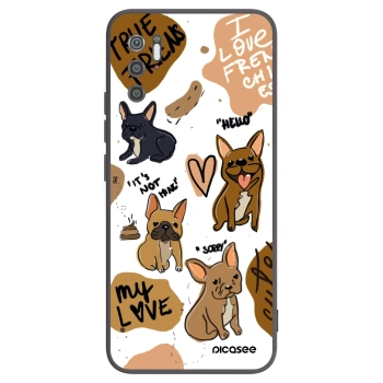 Picasee silikonowe czarne etui na Xiaomi Poco M3 Pro 5G - Frenchies