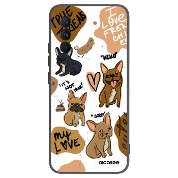 Picasee silikonowe czarne etui na Realme GT Master Edition 5G - Frenchies