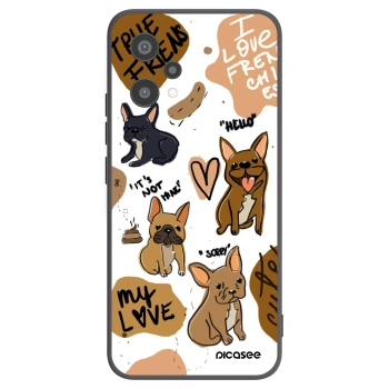 Picasee silikonowe czarne etui na Realme 9 Pro 5G - Frenchies