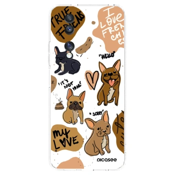 Picasee silikonowe przeźroczyste etui na Honor 70 - Frenchies