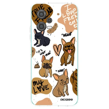 Picasee silikonowe przeźroczyste etui na Xiaomi Poco X5 - Frenchies