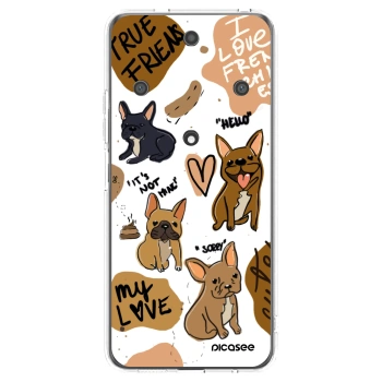 Picasee silikonowe przeźroczyste etui na Honor Magic5 Lite 5G - Frenchies