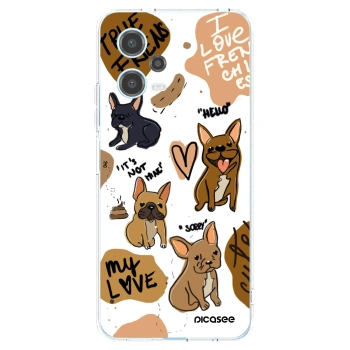 Picasee silikonowe przeźroczyste etui na Xiaomi Redmi Note 12 5G - Frenchies