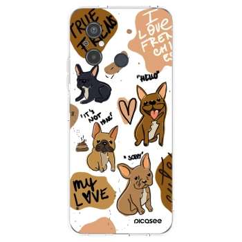 Picasee silikonowe przeźroczyste etui na Xiaomi Redmi 12C - Frenchies