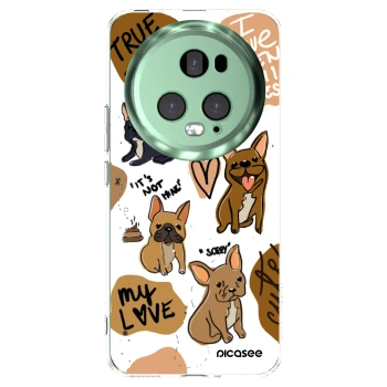 Picasee silikonowe przeźroczyste etui na Honor Magic5 Pro - Frenchies