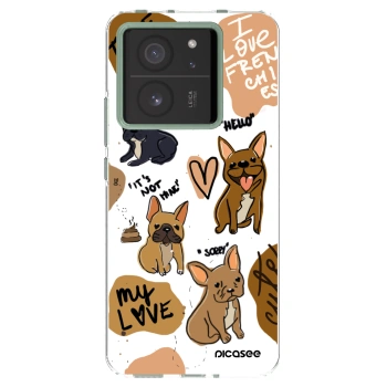 Picasee silikonowe przeźroczyste etui na Xiaomi 13T Pro - Frenchies
