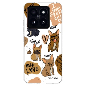 Picasee silikonowe przeźroczyste etui na Xiaomi 14 Pro - Frenchies