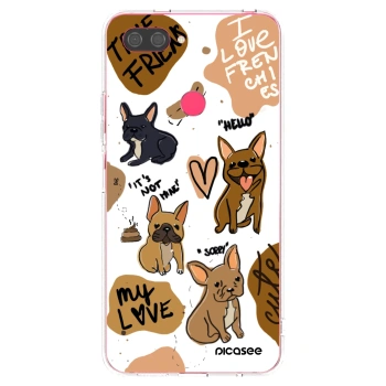 Picasee silikonowe przeźroczyste etui na Xiaomi Mi 8 Lite - Frenchies