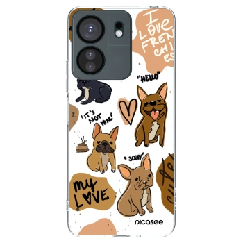 Picasee silikonowe przeźroczyste etui na Xiaomi Redmi 13C 4G - Frenchies