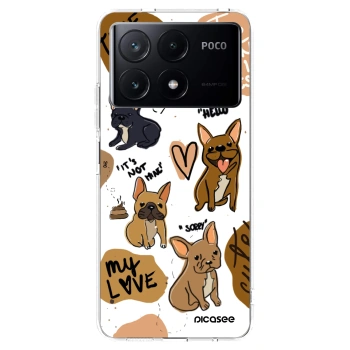 Picasee silikonowe przeźroczyste etui na Xiaomi Poco X6 Pro - Frenchies
