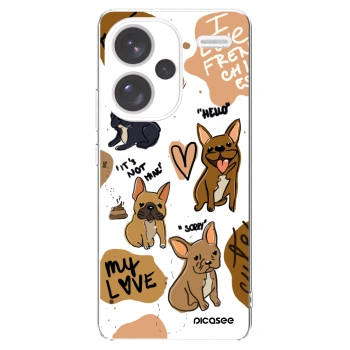 Picasee silikonowe przeźroczyste etui na Xiaomi Redmi Note 13 Pro+ 5G - Frenchies