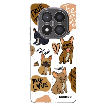 Picasee silikonowe przeźroczyste etui na Xiaomi Redmi Note 14 Pro+ 5G - Frenchies