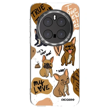 Picasee silikonowe przeźroczyste etui na Honor Magic7 Pro 5G - Frenchies