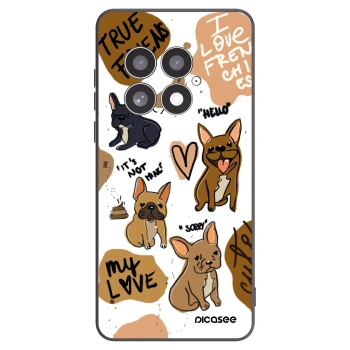 Picasee silikonowe czarne etui na OnePlus 13 5G - Frenchies