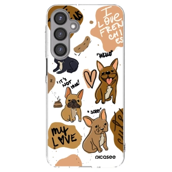 Picasee silikonowe przeźroczyste etui na Samsung Galaxy A16 4G - Frenchies