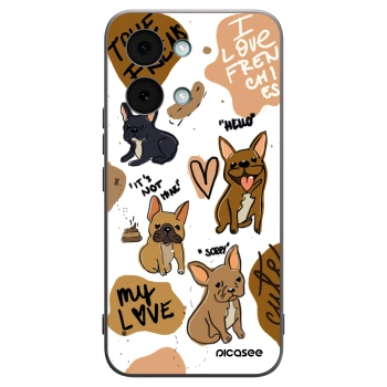 Picasee silikonowe czarne etui na Xiaomi Poco X8 Pro Max - Frenchies