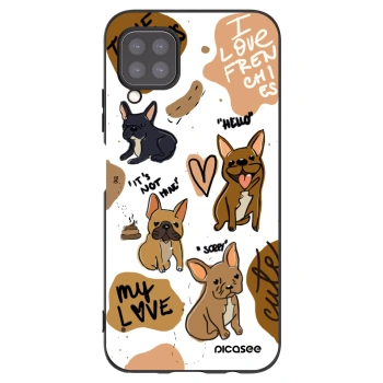 Picasee silikonowe czarne etui na Huawei P40 Lite - Frenchies