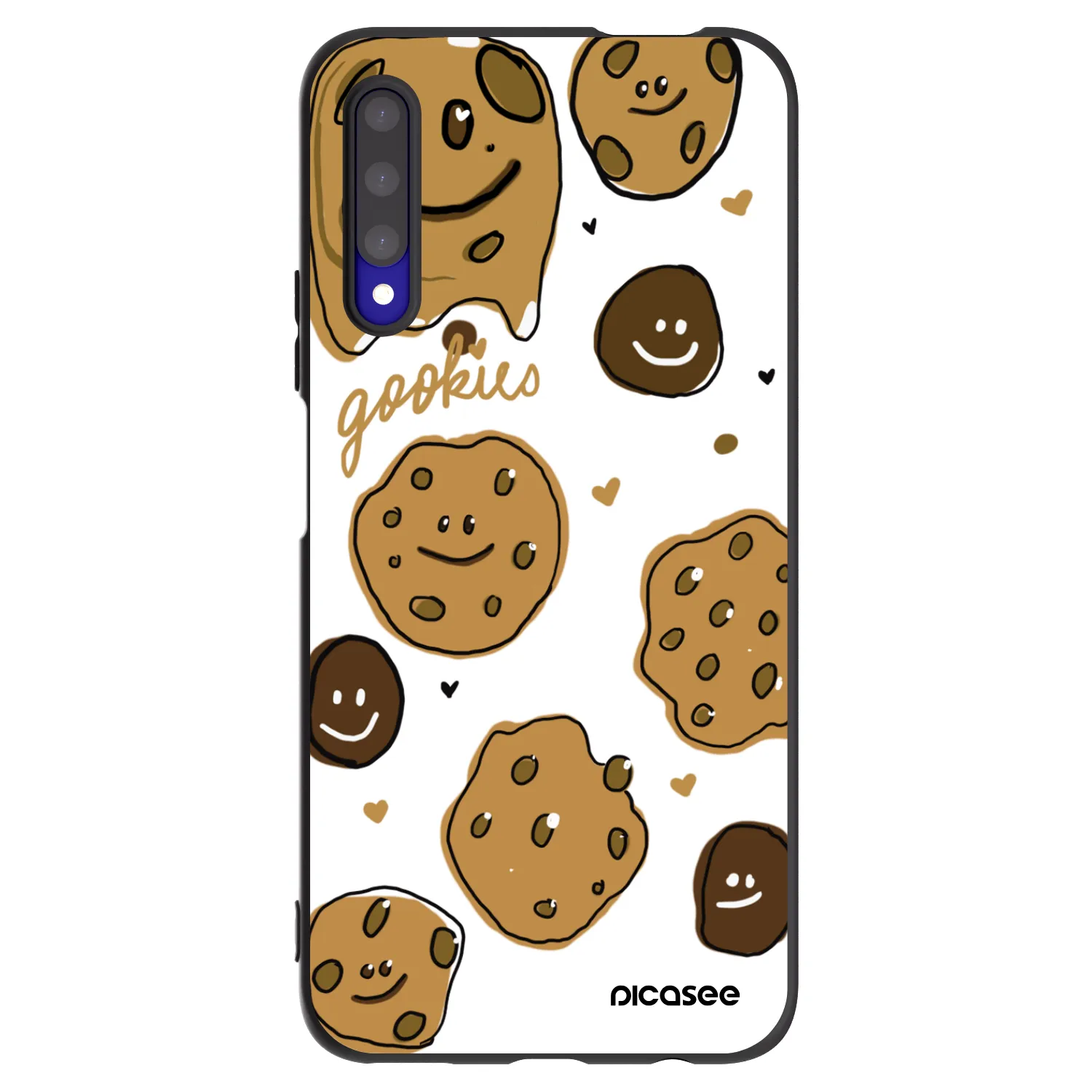 Picasee silikonowe czarne etui na Honor 9X Pro - Gookies