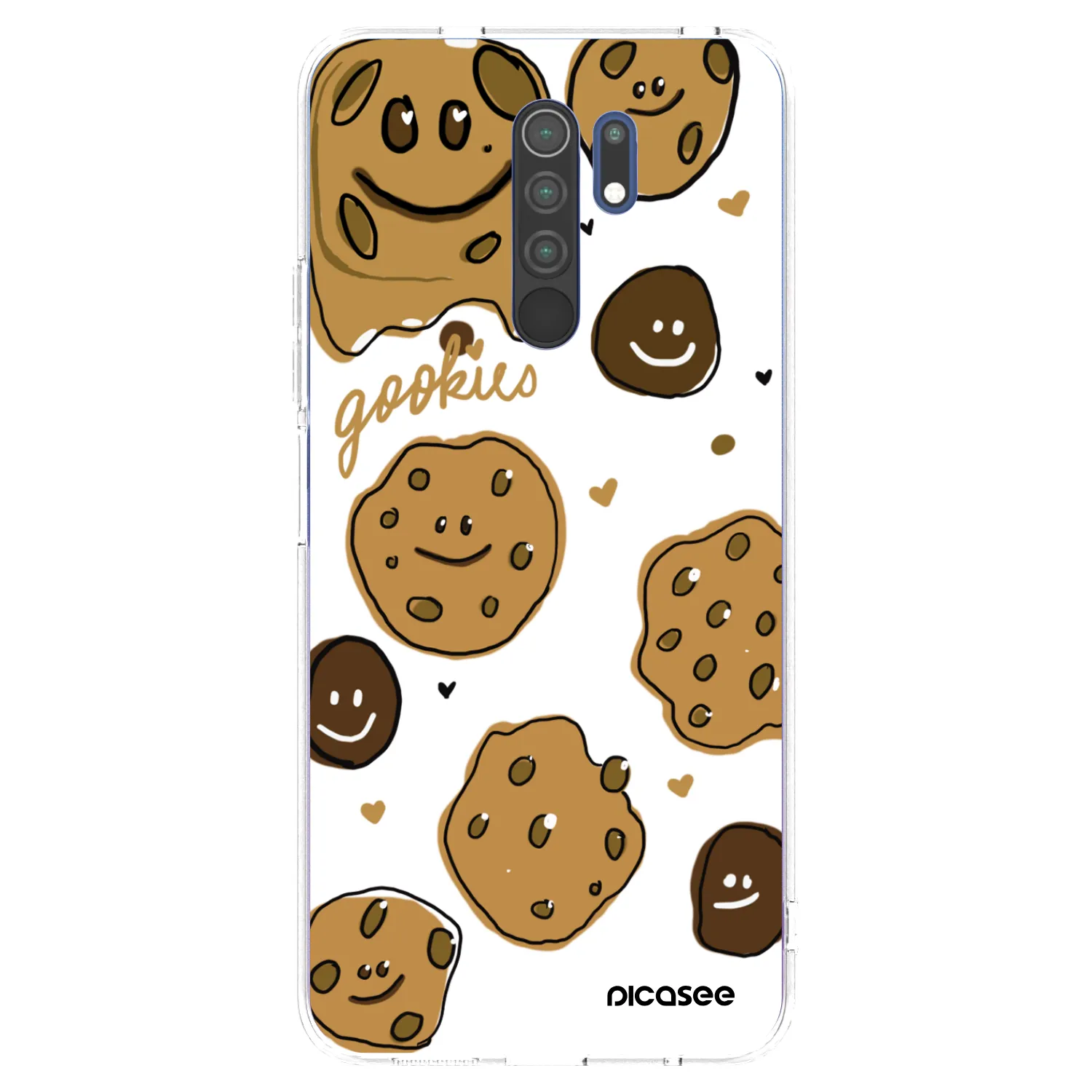 Picasee silikonowe przeźroczyste etui na Xiaomi Redmi 9 - Gookies