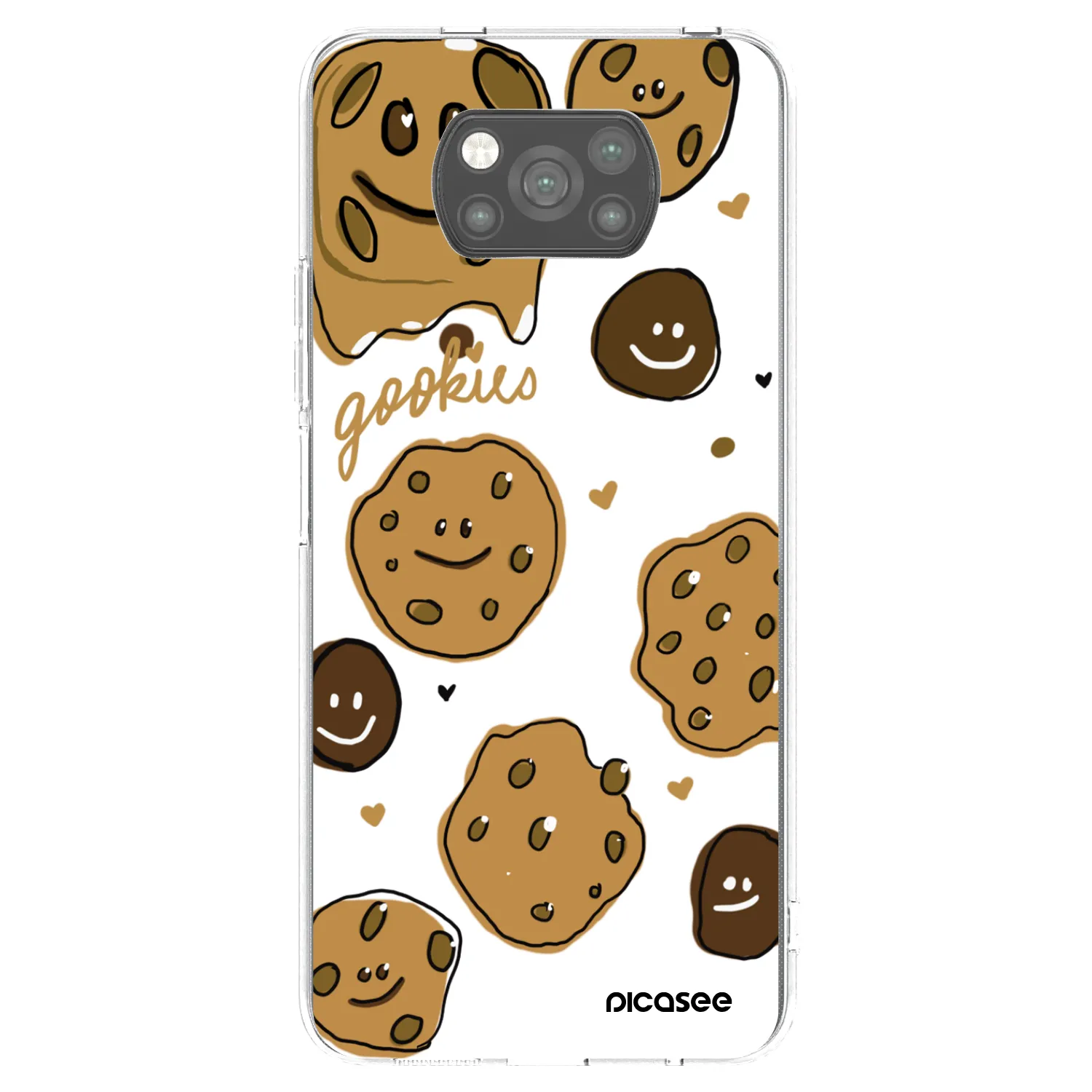 Picasee silikonowe czarne etui na Xiaomi Poco X3 - Gookies