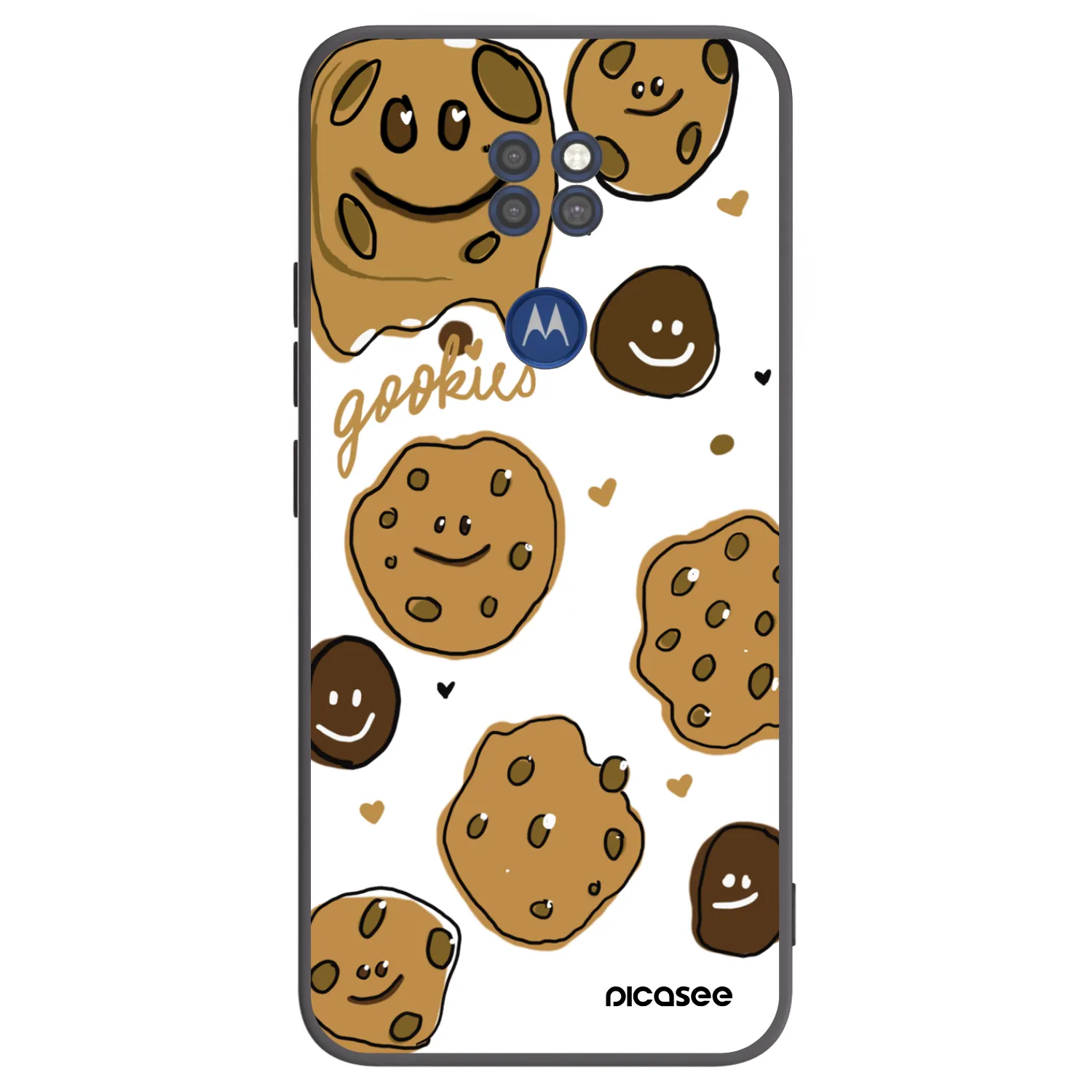 Picasee silikonowe czarne etui na Motorola Moto G9 Play - Gookies