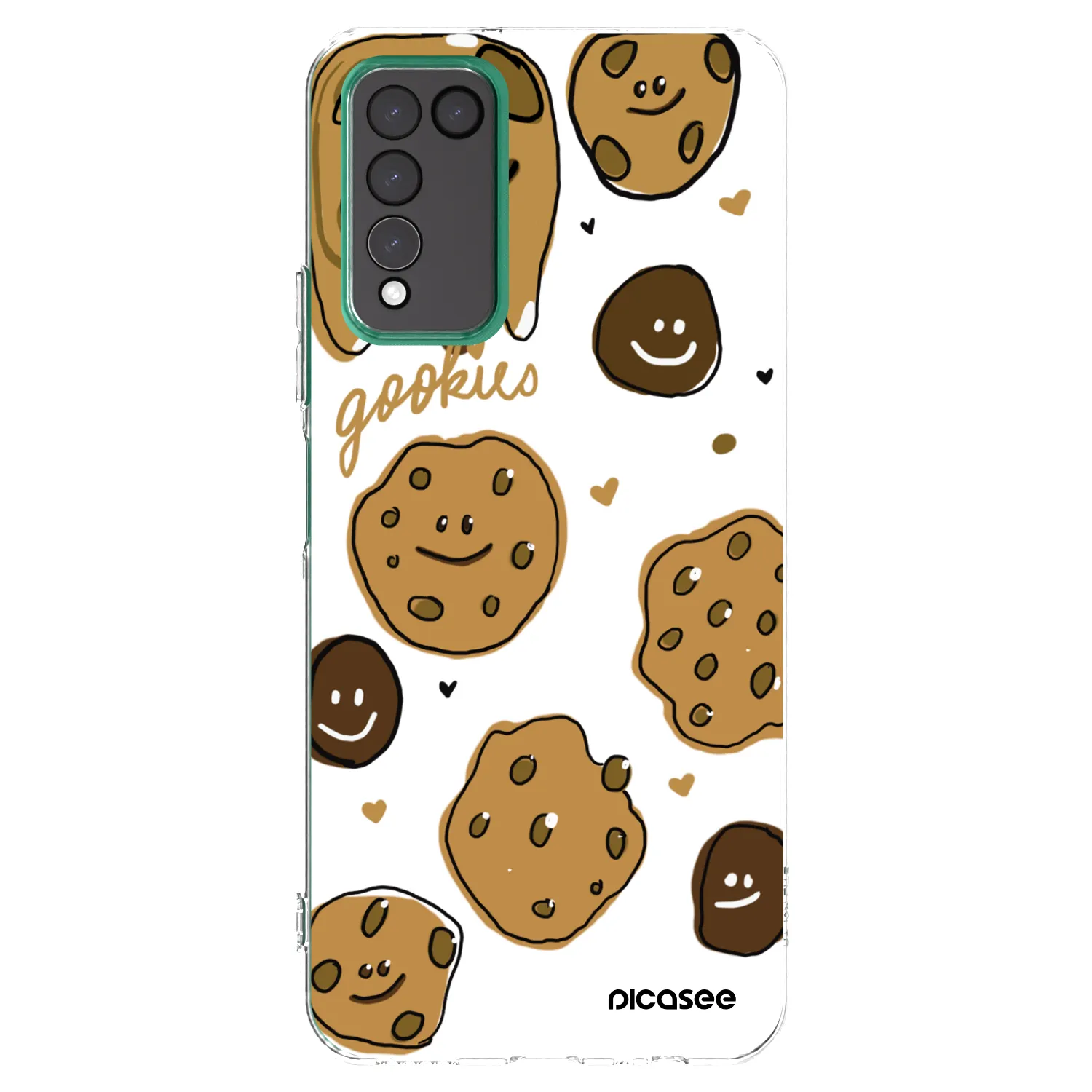 Picasee silikonowe przeźroczyste etui na Honor 10X Lite - Gookies
