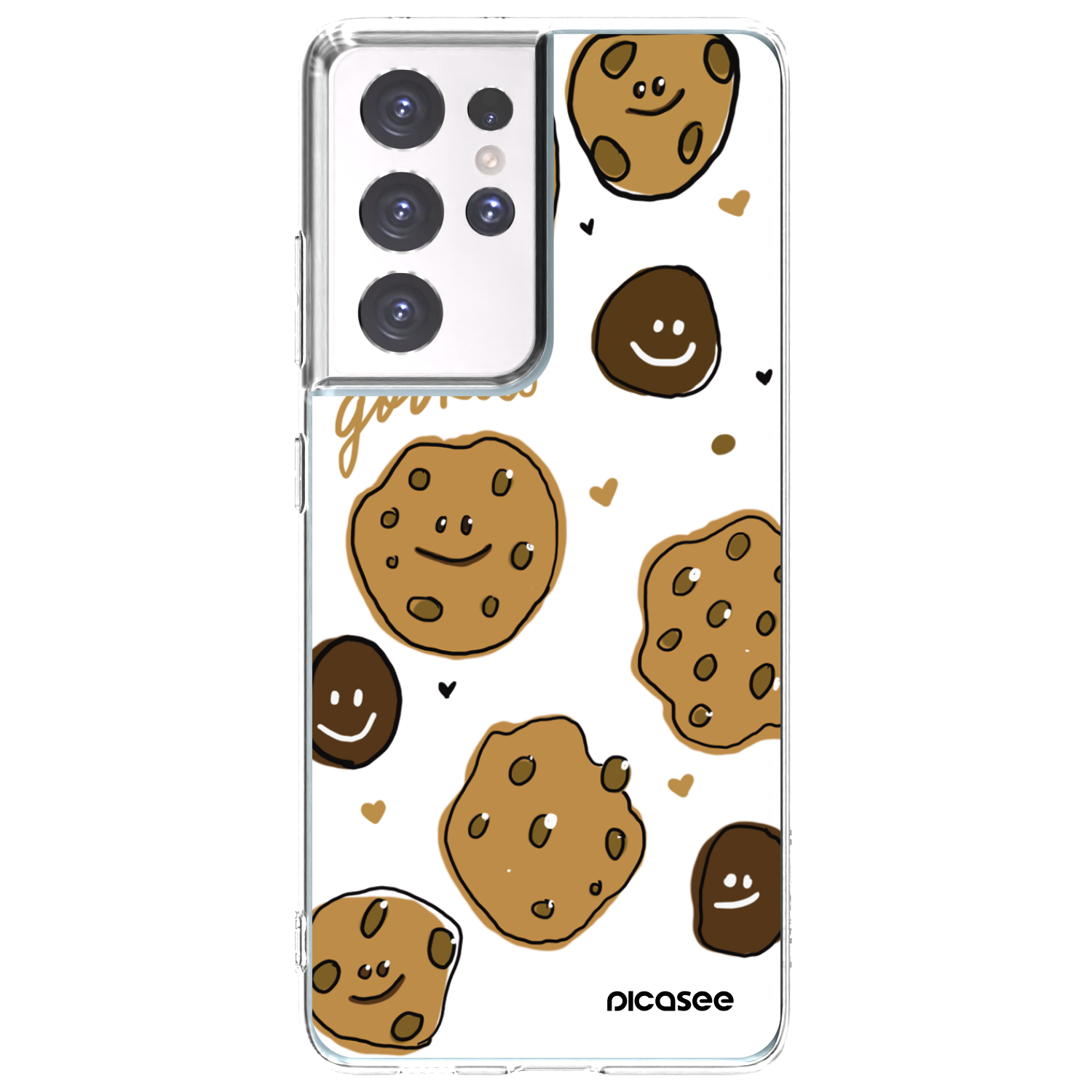 Picasee silikonowe przeźroczyste etui na Samsung Galaxy S21 Ultra 5G G998B - Gookies