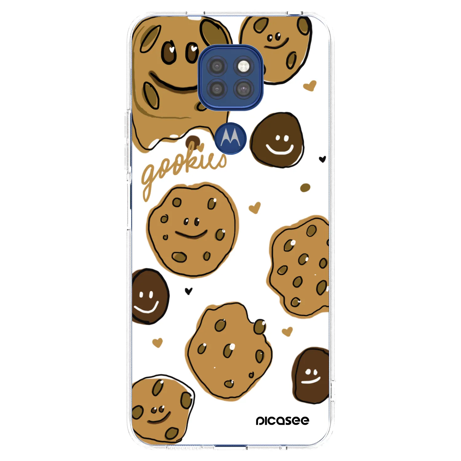 Picasee silikonowe przeźroczyste etui na Motorola Moto G9 Play - Gookies