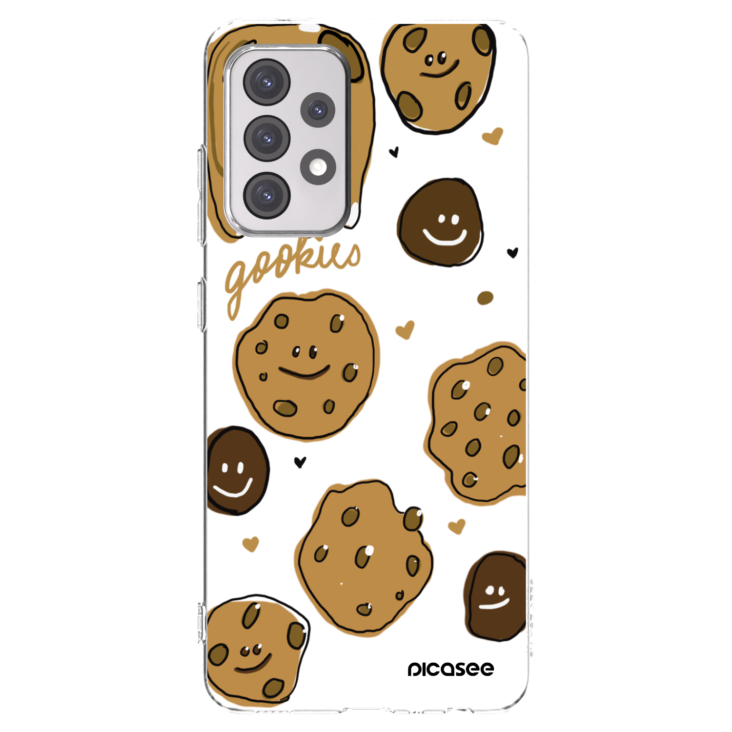 Picasee silikonowe przeźroczyste etui na Samsung Galaxy A52 5G A525F - Gookies