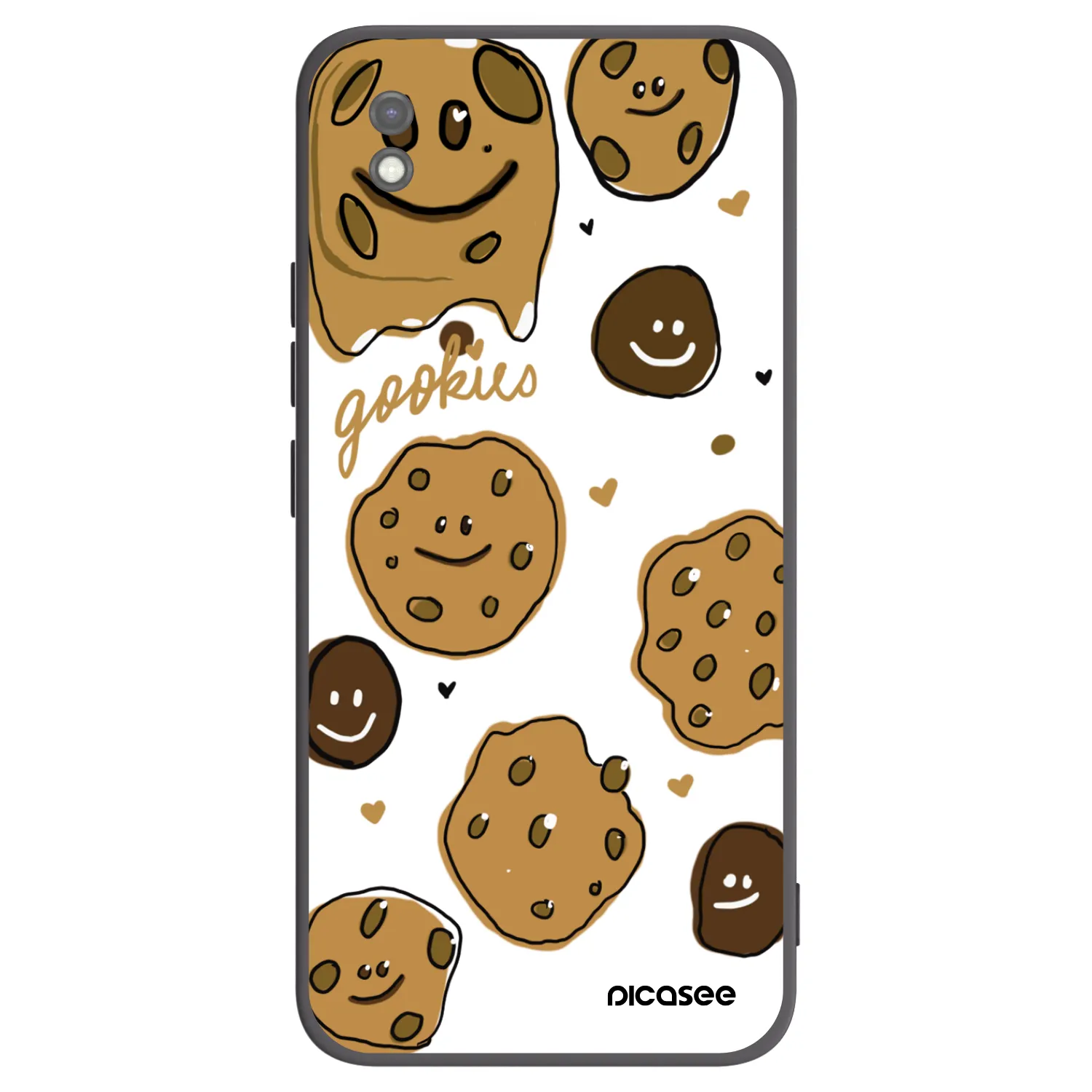 Picasee silikonowe czarne etui na Xiaomi Redmi 9AT - Gookies