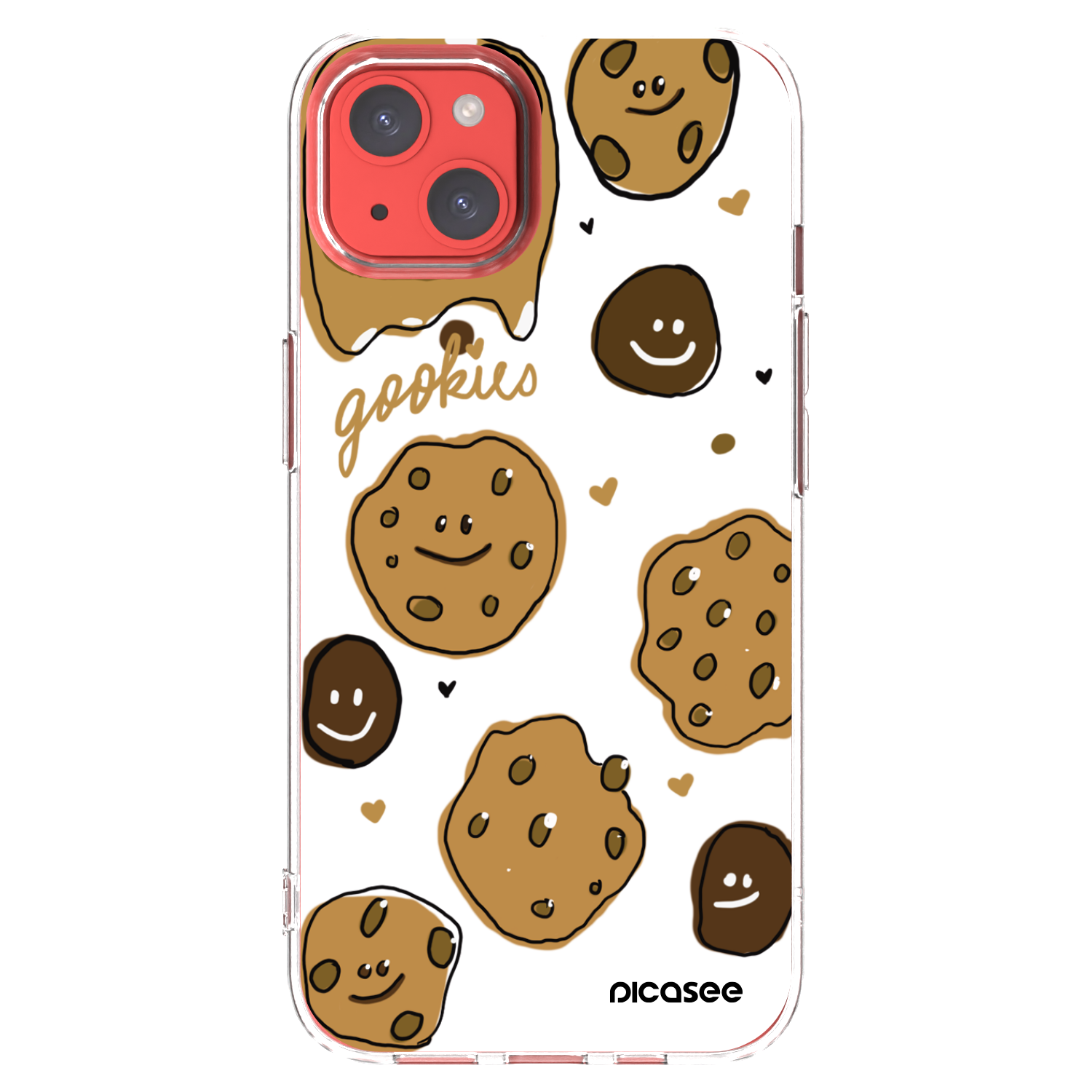 Picasee silikonowe przeźroczyste etui na Apple iPhone 13 - Gookies