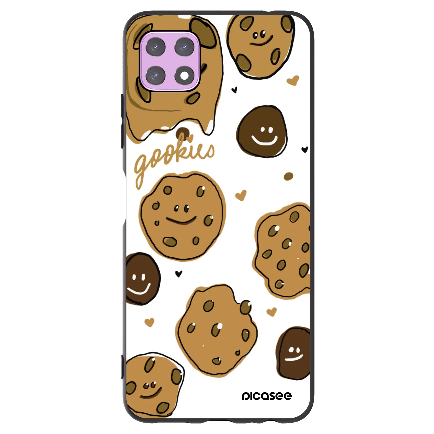 Picasee silikonowe czarne etui na Samsung Galaxy A22 A226B 5G - Gookies