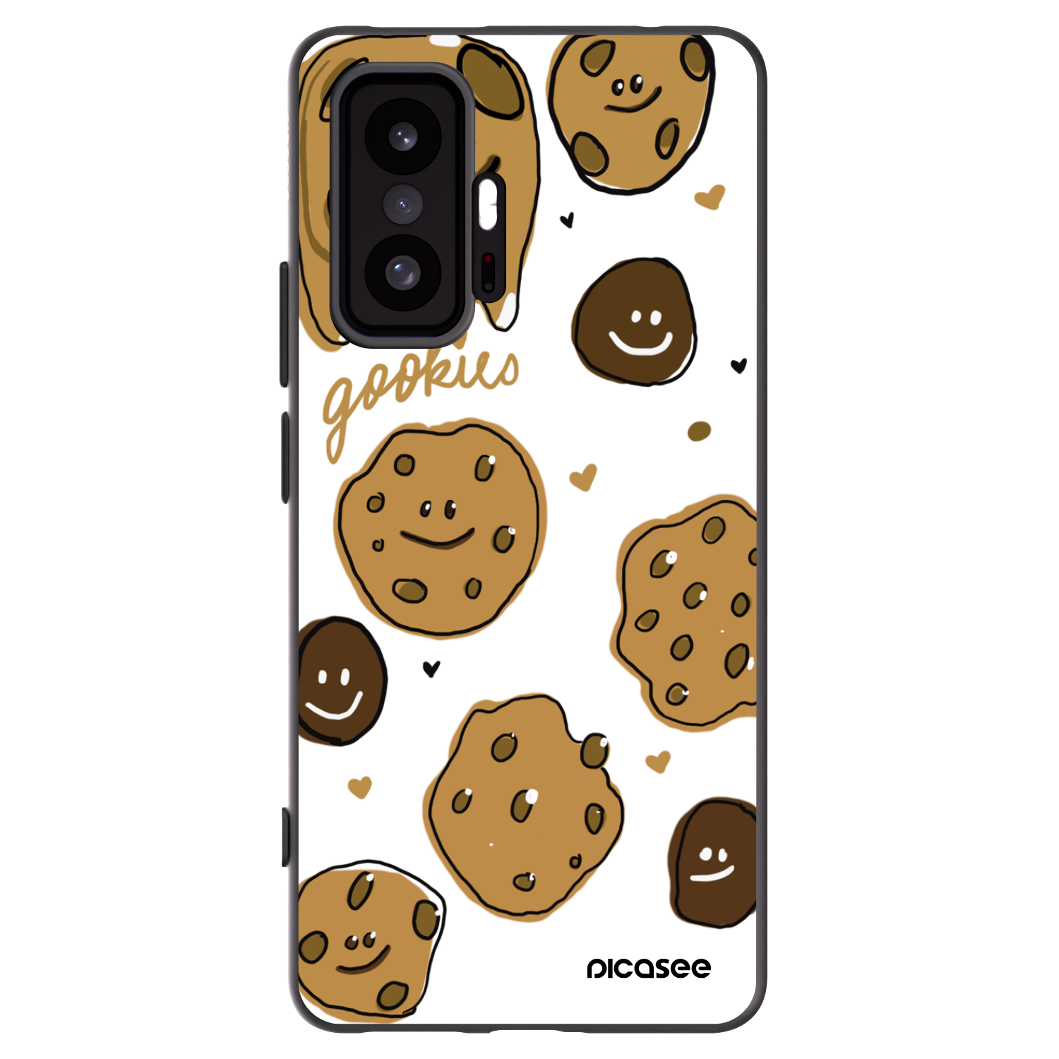 Picasee silikonowe czarne etui na Xiaomi 11T - Gookies