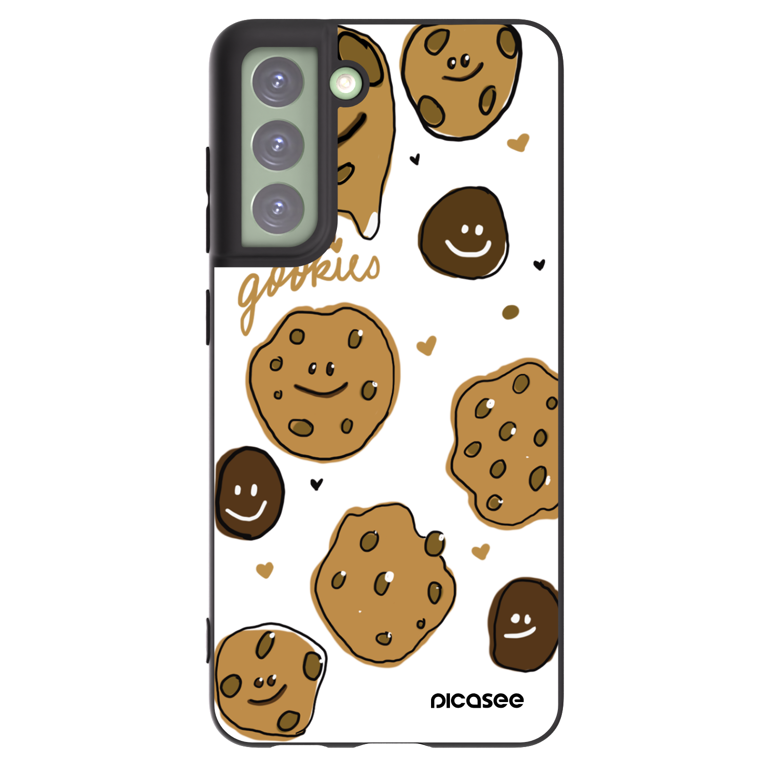 Picasee silikonowe czarne etui na Samsung Galaxy S21 FE 5G - Gookies