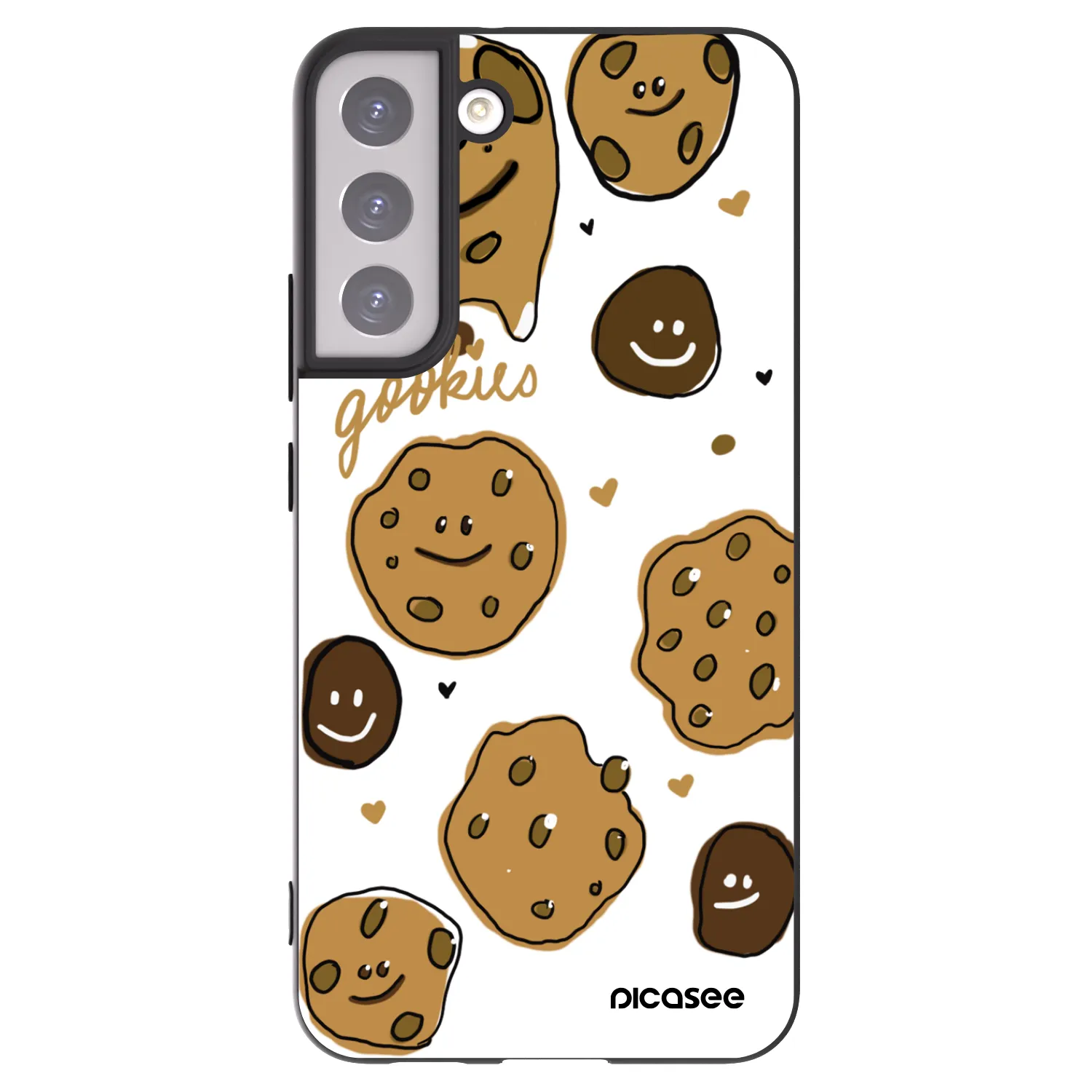 Picasee silikonowe czarne etui na Samsung Galaxy S22+ 5G - Gookies