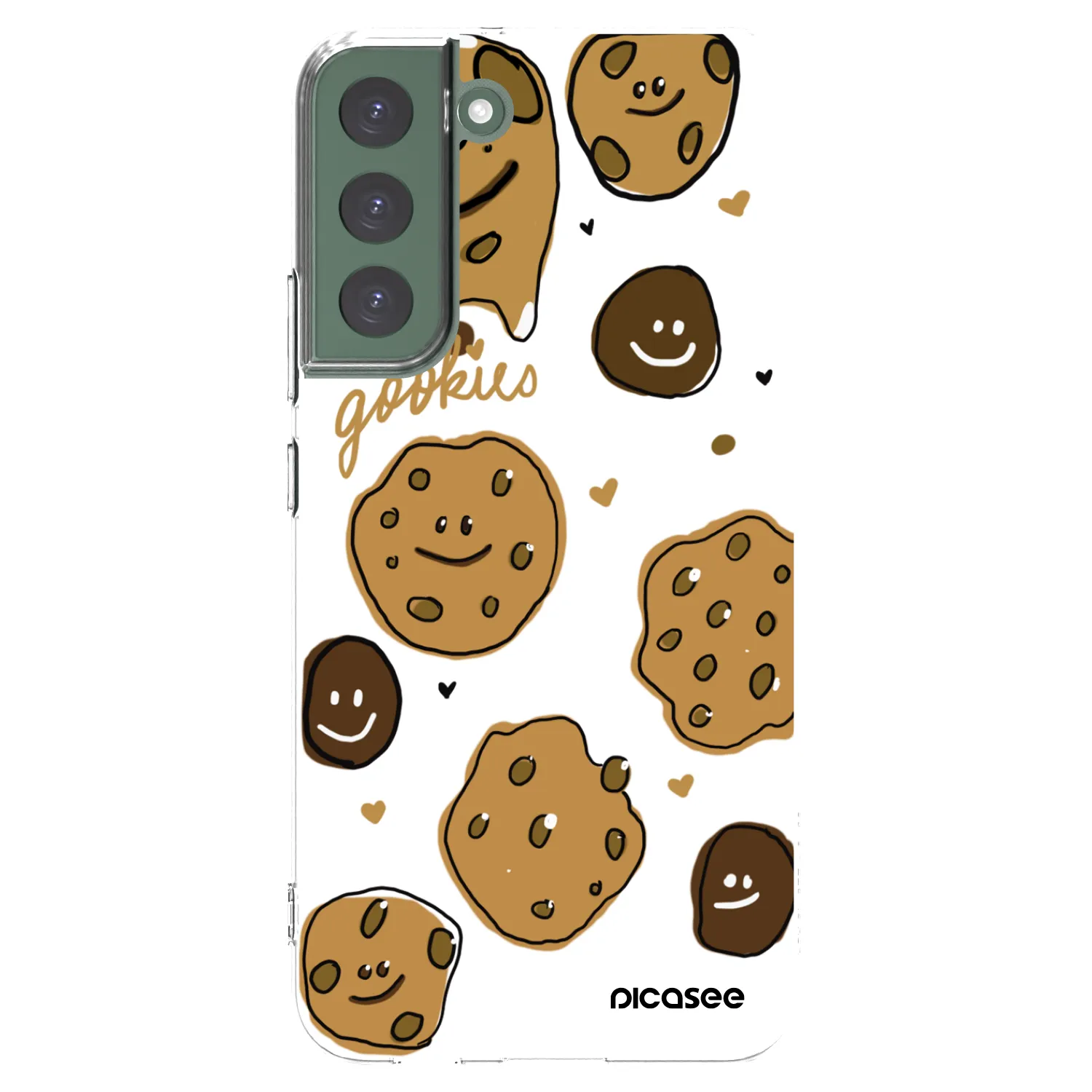 Picasee silikonowe przeźroczyste etui na Samsung Galaxy S22+ 5G - Gookies