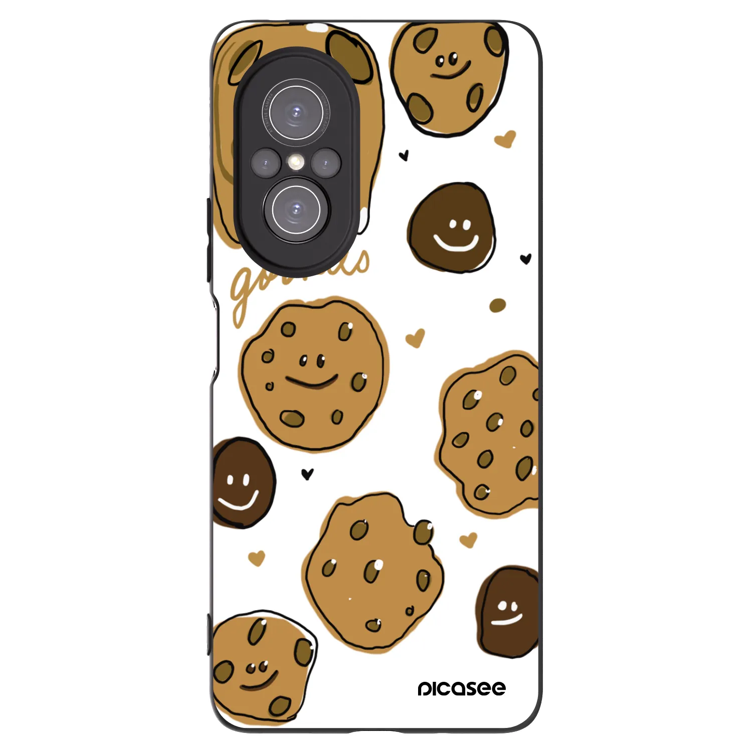Picasee silikonowe czarne etui na Huawei Nova 9 SE - Gookies