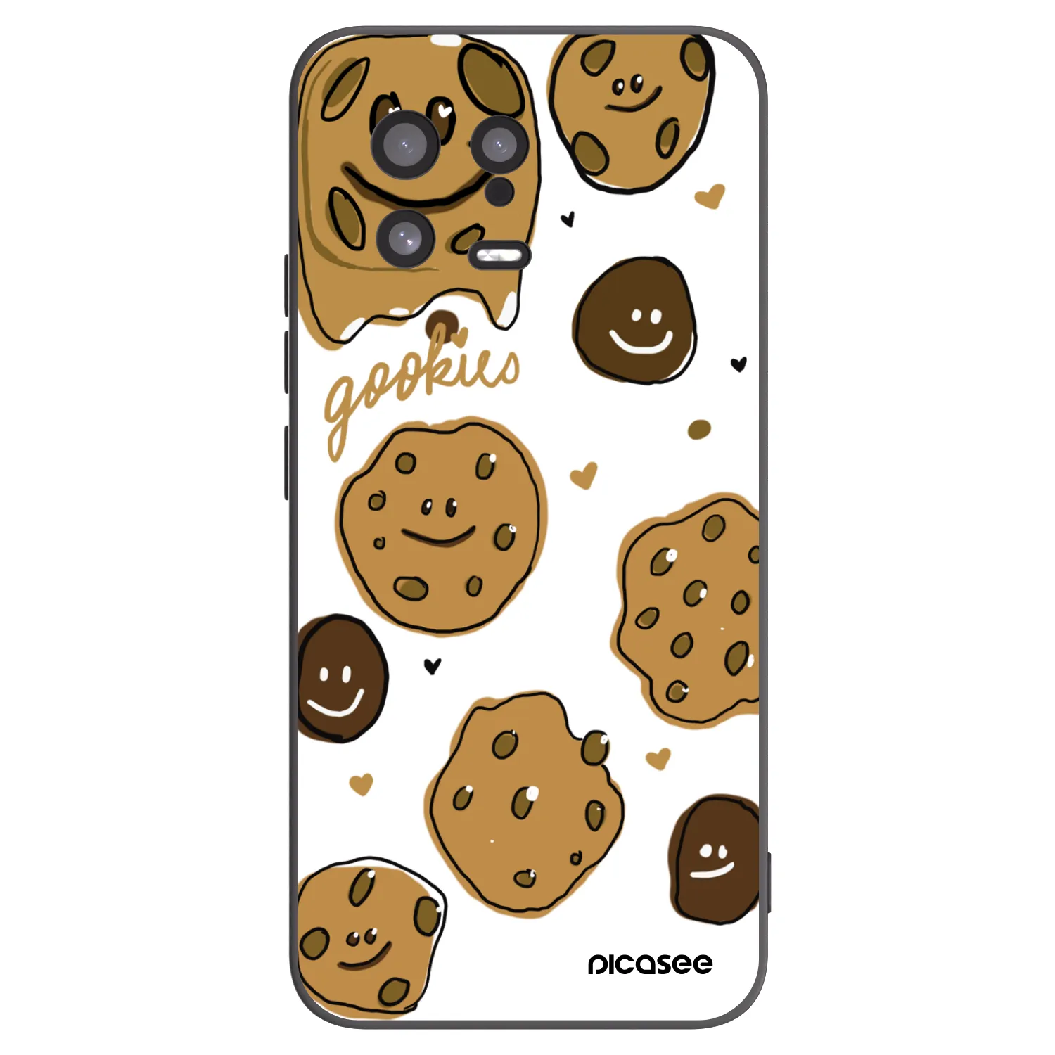 Picasee silikonowe czarne etui na Xiaomi 13 - Gookies