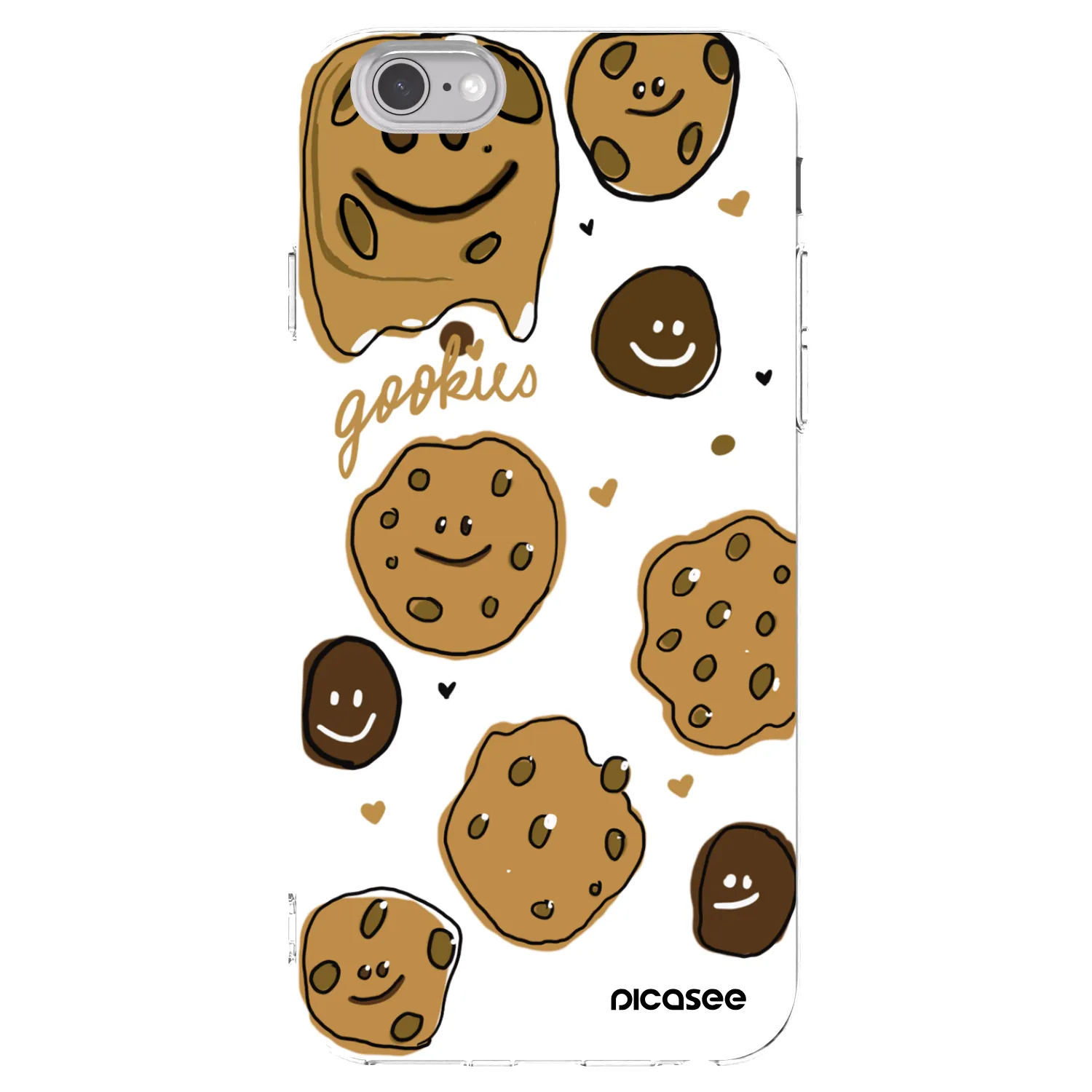 Picasee silikonowe przeźroczyste etui na Apple iPhone 6/6S - Gookies