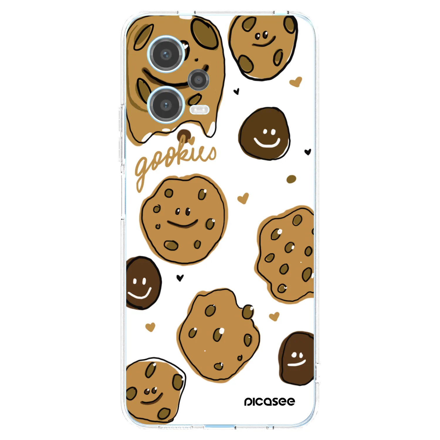 Picasee silikonowe przeźroczyste etui na Xiaomi Redmi Note 12 5G - Gookies