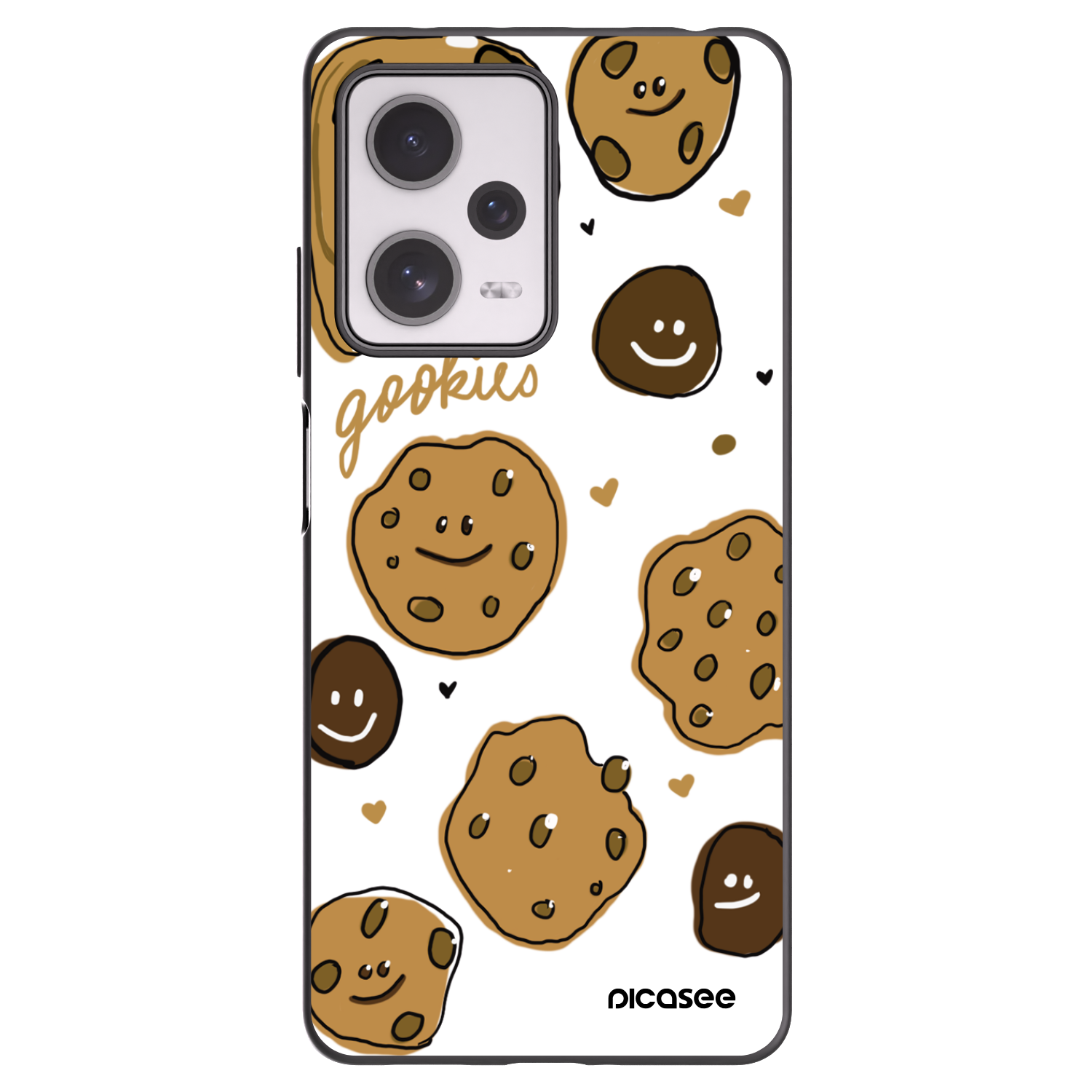 Picasee silikonowe czarne etui na Xiaomi Redmi Note 12 Pro+ 5G - Gookies