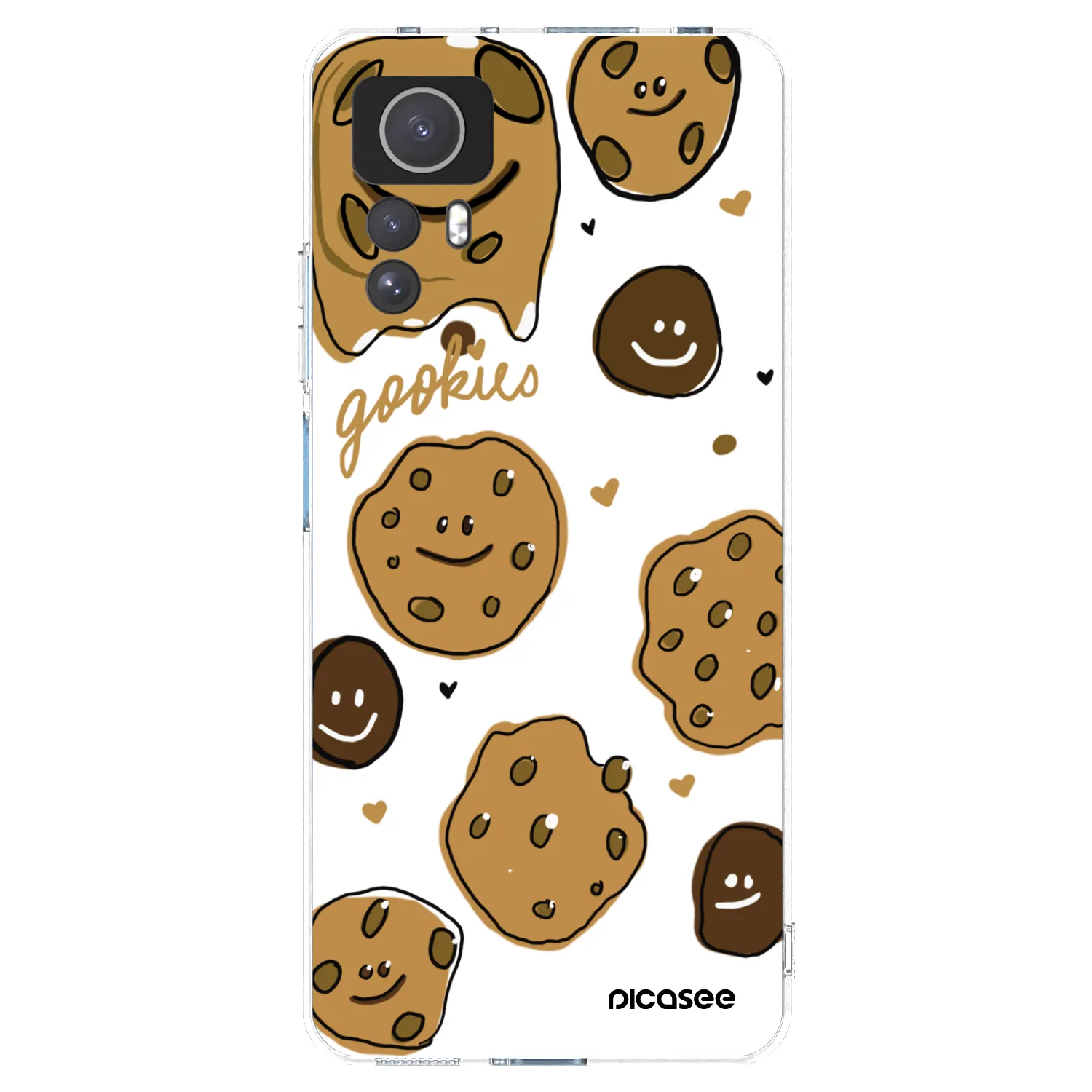 Picasee silikonowe przeźroczyste etui na Xiaomi Redmi Note 12S - Gookies